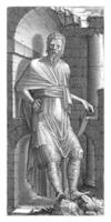apostel Bartolomeo wijnoogst schetsen foto