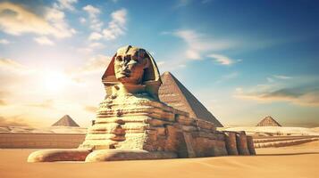 ai gegenereerd mooi hd Egypte 4k achtergrond foto