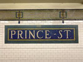 prins straat station - nieuw york stad foto