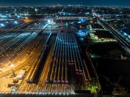 coney eiland trein werf - brooklyn, ny foto