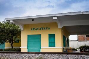 de beroemd aracataca trein station, een van de literair instellingen van Gabriel garcia marquez in zijn nobel laureaat boek een honderd jaren van eenzaamheid foto