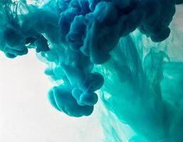 kleur laten vallen in water. kleurrijk inkt in water. abstract achtergrond foto