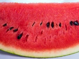 textuur van versheid rode watermeloen foto