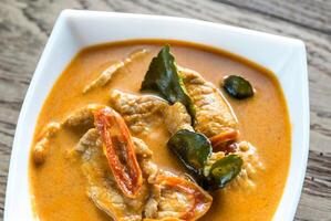 Thaise panang curry foto