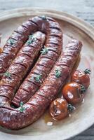 geroosterd chorizo met kers tomaten foto