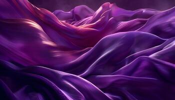 ai gegenereerd Purper en zwart abstract achtergrond met golven foto