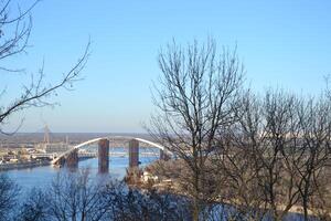 winter stadsgezicht in kiev, Oekraïne. foto