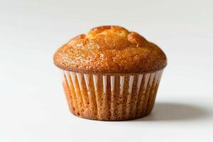 ai gegenereerd vers muffin is geserveerd Bij de keuken tafel professioneel reclame voedsel fotografie foto