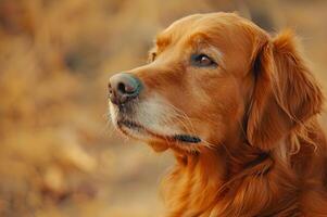 ai gegenereerd gouden genade majestueus gouden retriever portret foto