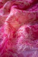 ai gegenereerd roze batik kunstenaarstalent foto