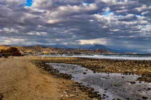 kust landschap in de Spaans stad van Alicante zonder mensen foto