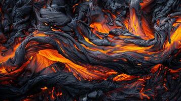 ai gegenereerd lava structuur brand achtergrond foto