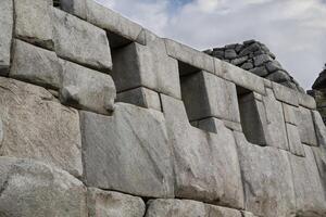 drie ramen machu Picchu ruïnes Peru zuiden Amerika foto