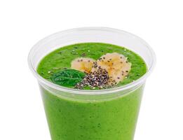 smoothies van groen groenten en fruit foto