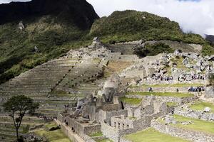 machu picchu, Peru, 2015 - inca steen muren machu Picchu zuiden Amerika ruïnes foto