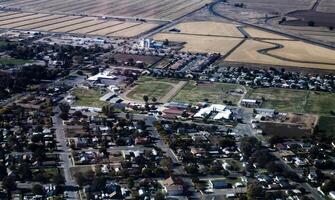 Willems, ca, 2012 - antenne visie noordelijk Californië landelijk gemeenschap en velden foto