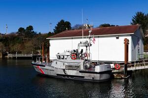 depoe baai, of, 2016 - Verenigde staten kust bewaker motor reddingsboot Bij dok foto