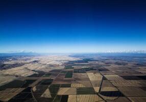 Willems, ca, 2012 - antenne visie noordelijk Californië boerderij land- en kanaal foto