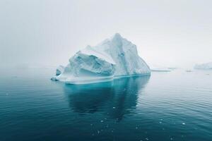 ai gegenereerd ijsberg in antarctica, ijsberg in polair Regio's foto