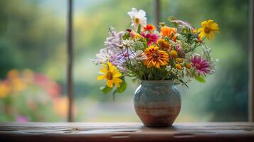 ai gegenereerd levendig groen blad in focus te midden van zonovergoten gebladerte gevangen genomen door detailopname 50 mm lens foto