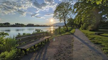 ai gegenereerd een mooi natuurlijk dag visie foto