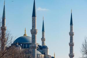 Ramadan of Islamitisch concept foto. sultanahmet of blauw moskee visie Bij dag foto