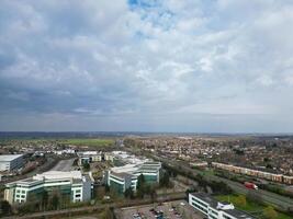 hoog hoek visie van centraal hatfield stad hertfordshire van Engeland, Super goed Brittannië. maart 9e, 2024 foto