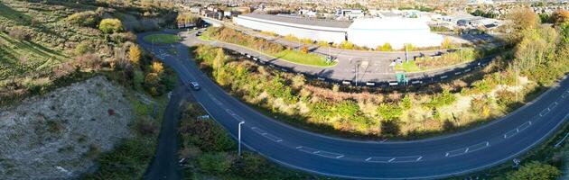 antenne ultra breed panoramisch visie van luton en dunstabiel stad- van Engeland uk. november 13e, 2023 foto