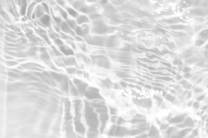 blauw water golven Aan de oppervlakte rimpelingen vervaagd. onscherp wazig transparant blauw gekleurde Doorzichtig kalmte water oppervlakte structuur met plons en bubbels. water golven met schijnend patroon structuur achtergrond. foto