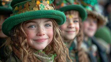 ai gegenereerd st. Patrick dag viering foto