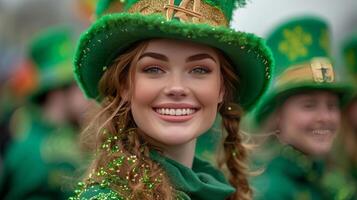 ai gegenereerd st. Patrick dag viering foto