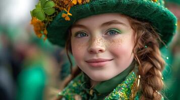 ai gegenereerd st. Patrick dag viering foto