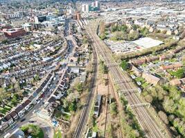 antenne visie van centraal watford stad van Engeland uk. maart 3e, 2024 foto