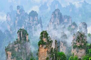 zhangjiajie bergen, China foto