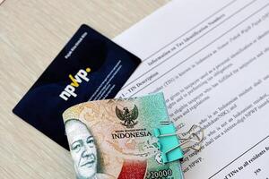 Indonesië npwp nieuw belasting ID kaart aantal kaart oorspronkelijk gebeld nomor pokok wajib pajak foto