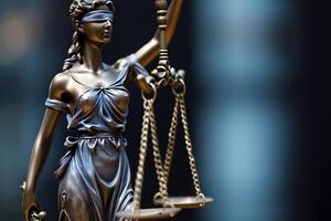ai gegenereerd advocaat balans gerechtigheid - wet concepten Aan menselijk rechten foto