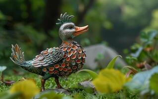 ai gegenereerd wild fazant met kleurrijk veren foto