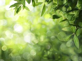 ai gegenereerd groen natuur achtergrond foto