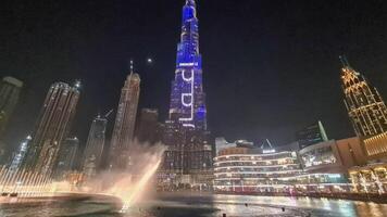 Dubai en haar meest mooi attracties vitrine de belichaming van modern luxe en bouwkundig wonderen foto