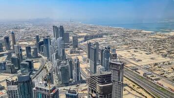 Dubai en haar meest mooi attracties vitrine de belichaming van modern luxe en bouwkundig wonderen foto