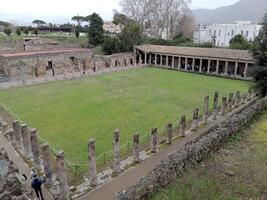 pompei, de oude Romeins stad begraven door de uitbarsting van monteren vesuvius, staat net zo een UNESCO wereld erfgoed plaats, aanbieden een uniek glimp in dagelijks leven gedurende de Romeins rijk. foto