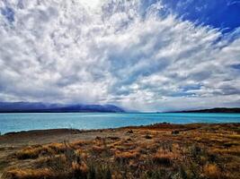 visie van meer pukaki foto