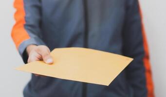 de werk van pakket levering personeel foto