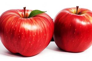 ai gegenereerd twee appels afbeelding foto