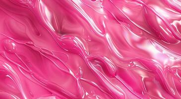 ai gegenereerd vloeistof roze abstract olie schilderij Aan canvas, acryl structuur achtergrond, ruw penseelstreken van verf foto