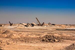 chott el djeridi grootste zout meer in noorden Afrika, Tunesië foto