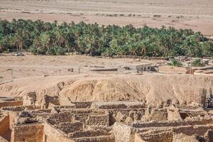 berg oase chebika Bij grens van Sahara, tunesië, Afrika foto