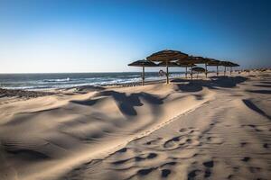 costa nova strand in aveiro, Portugal foto