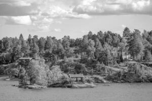 Baltisch zee in de buurt Stockholm foto