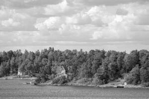 Baltisch zee in de buurt Stockholm foto